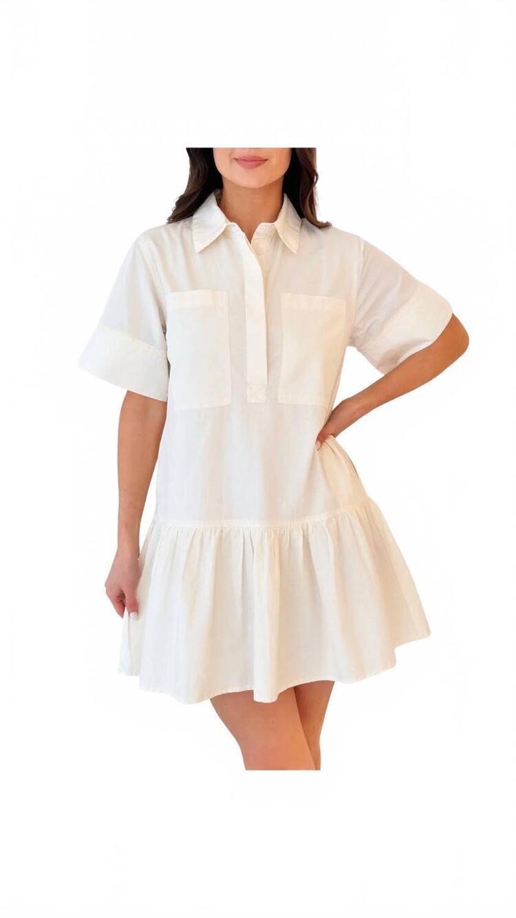 NEW LAROQUE lola mini dress in bone